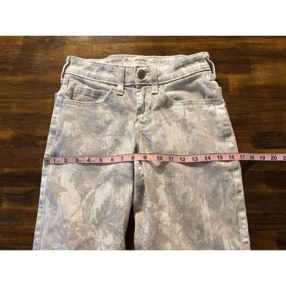 Hollister Women’s 000 / 23 Jeans Low Rise Baggy White Camo Denim Wide Leg Y2k - Picture 10 of 16
